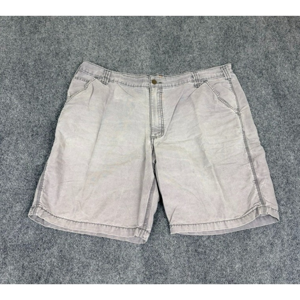 Carhartt Men's Gray Shorts Relaxed Fit Cotton Canvas 5 Pockets Inseam 9" Size 42